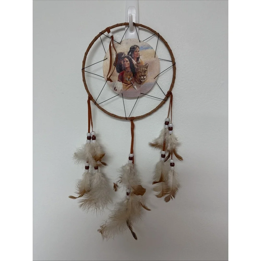 Dream Catcher Wall Hanging Native American Indian Feathers Boho Southwestern